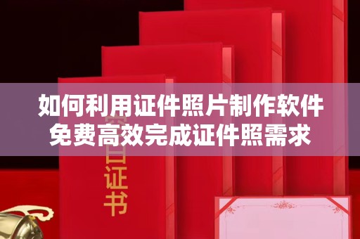上海如何利用证件照片制作软件免费高效完成证件照需求